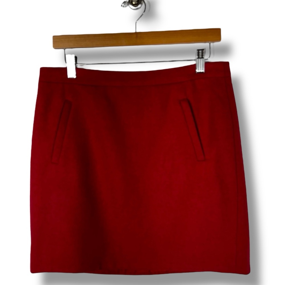 J. Crew Factory Red Mini Skirt